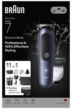Regolabarba Braun AIO7540 SERIES 7 All in One 11in1 Blue e Black