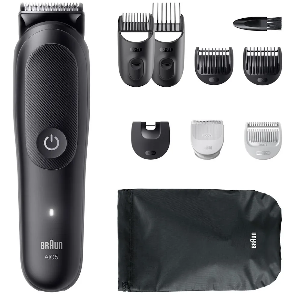 Regolabarba Braun All-in-One Series 5 AIO5540 con 9 accessori