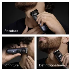 Regolabarba Braun BT7520 SERIES 7 Beard Trimmer Blue e Black