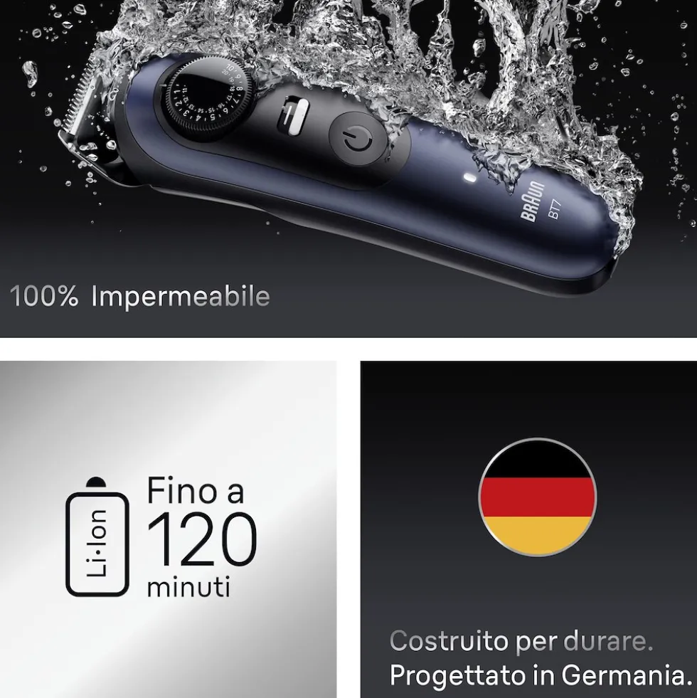 Regolabarba Braun Series 7 BT7520 con tecnologia AutoSense