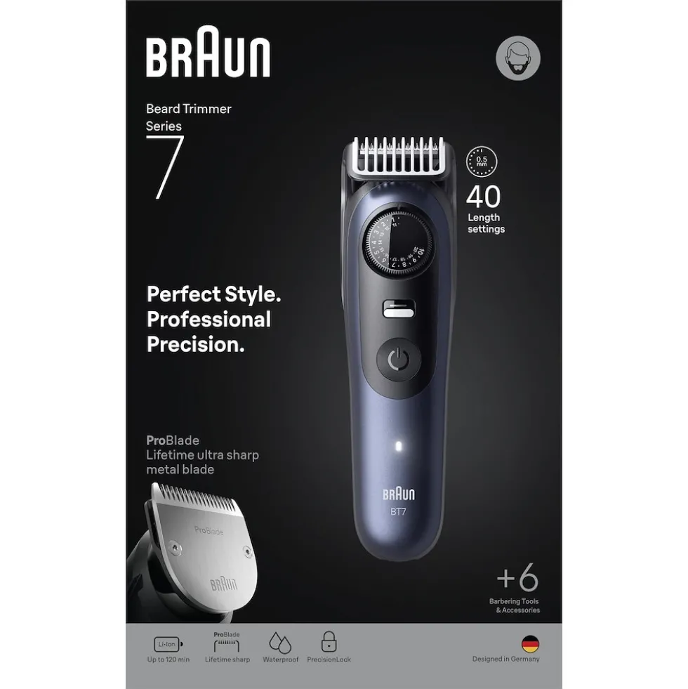 Regolabarba Braun Series 7 BT7520 con tecnologia AutoSense