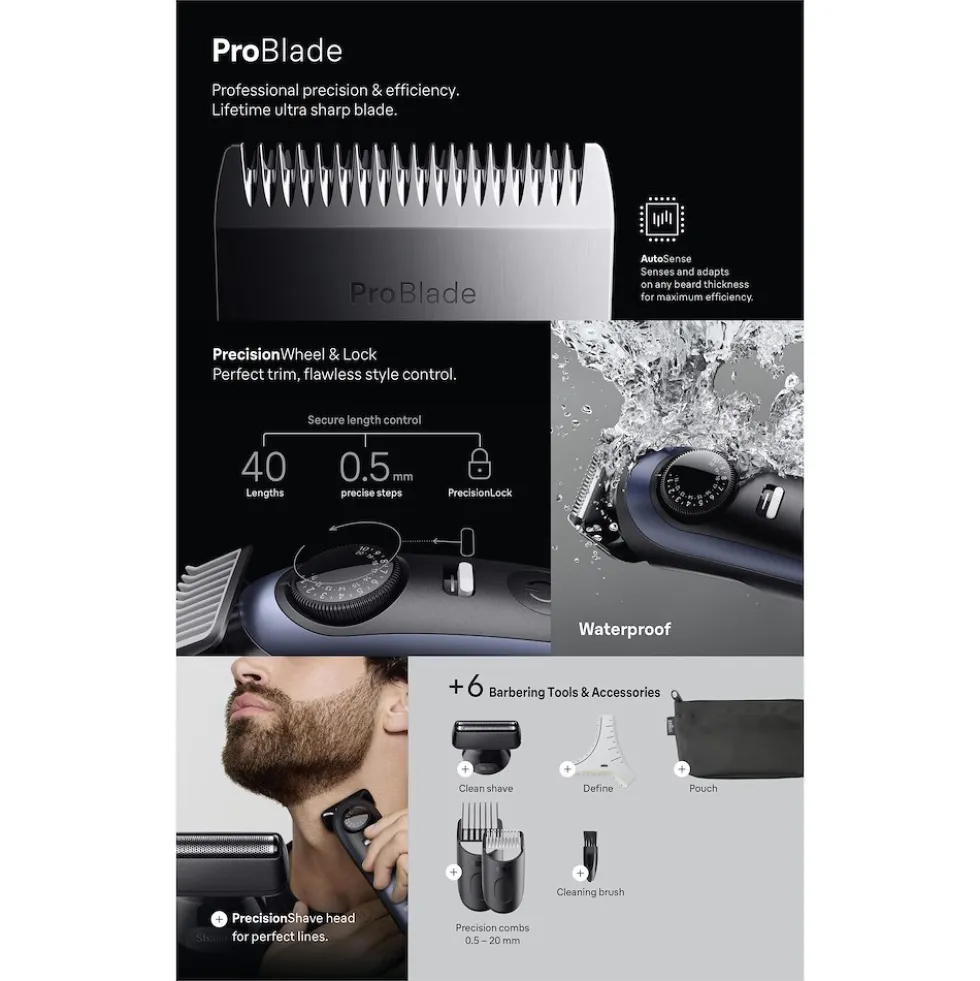 Regolabarba Braun Series 7 BT7520 con tecnologia AutoSense