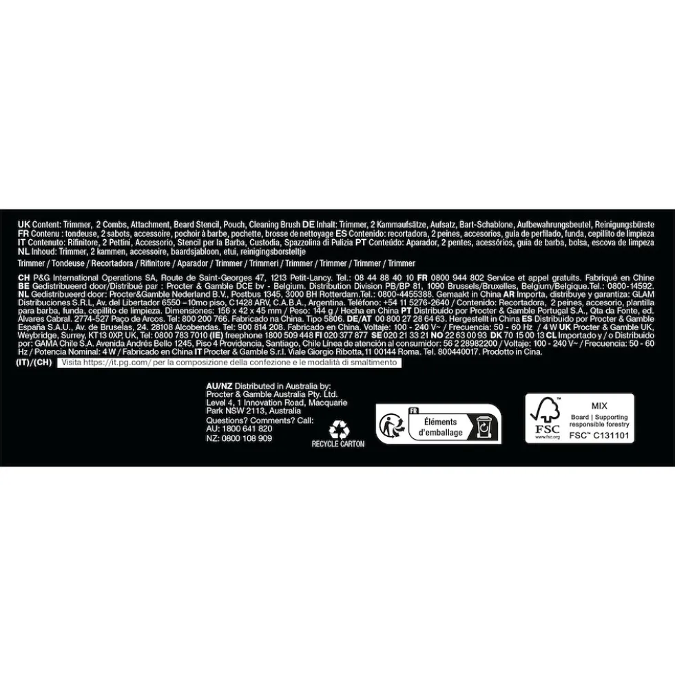 Regolabarba Braun Series 7 BT7520 con tecnologia AutoSense