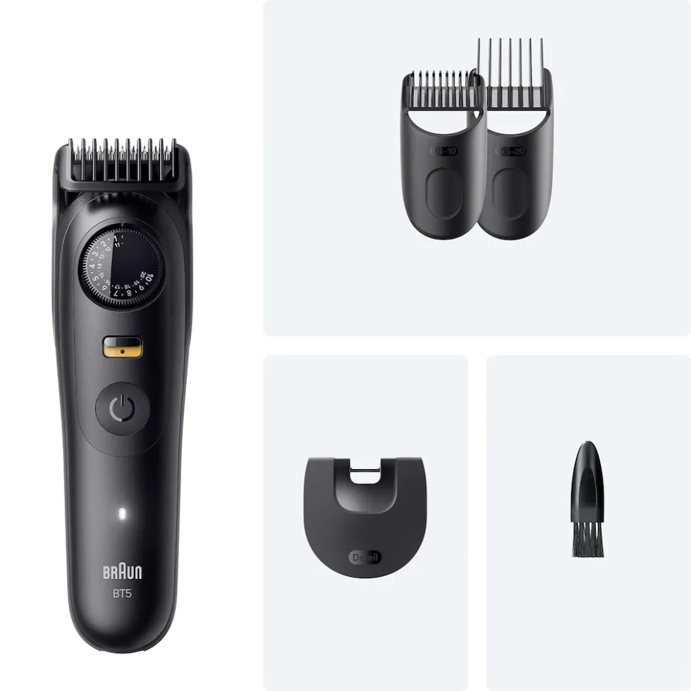 Regolabarba Braun Series 5 BT5520 con 40 lunghezze e 120 min autonomia
