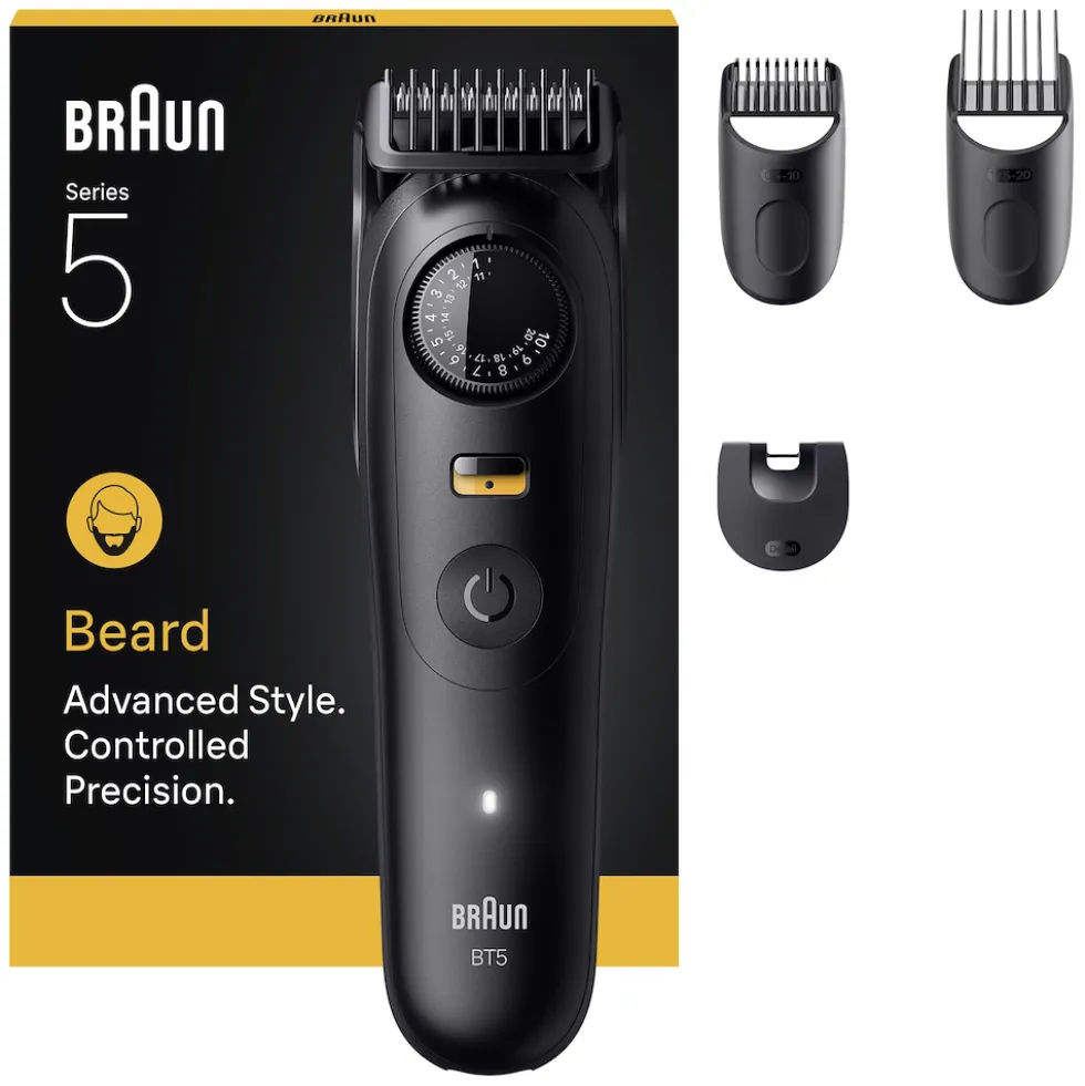Regolabarba Braun Series 5 BT5520 con 40 lunghezze e 120 min autonomia