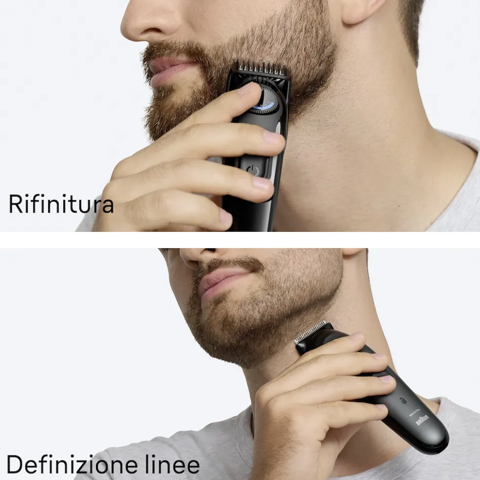 Regolabarba Braun Series 3 BT3520 con 40 lunghezze e 50 min di autonomia