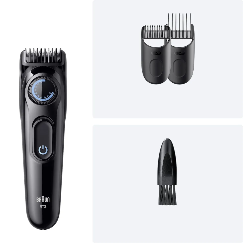 Regolabarba Braun Series 3 BT3520 con 40 lunghezze e 50 min di autonomia