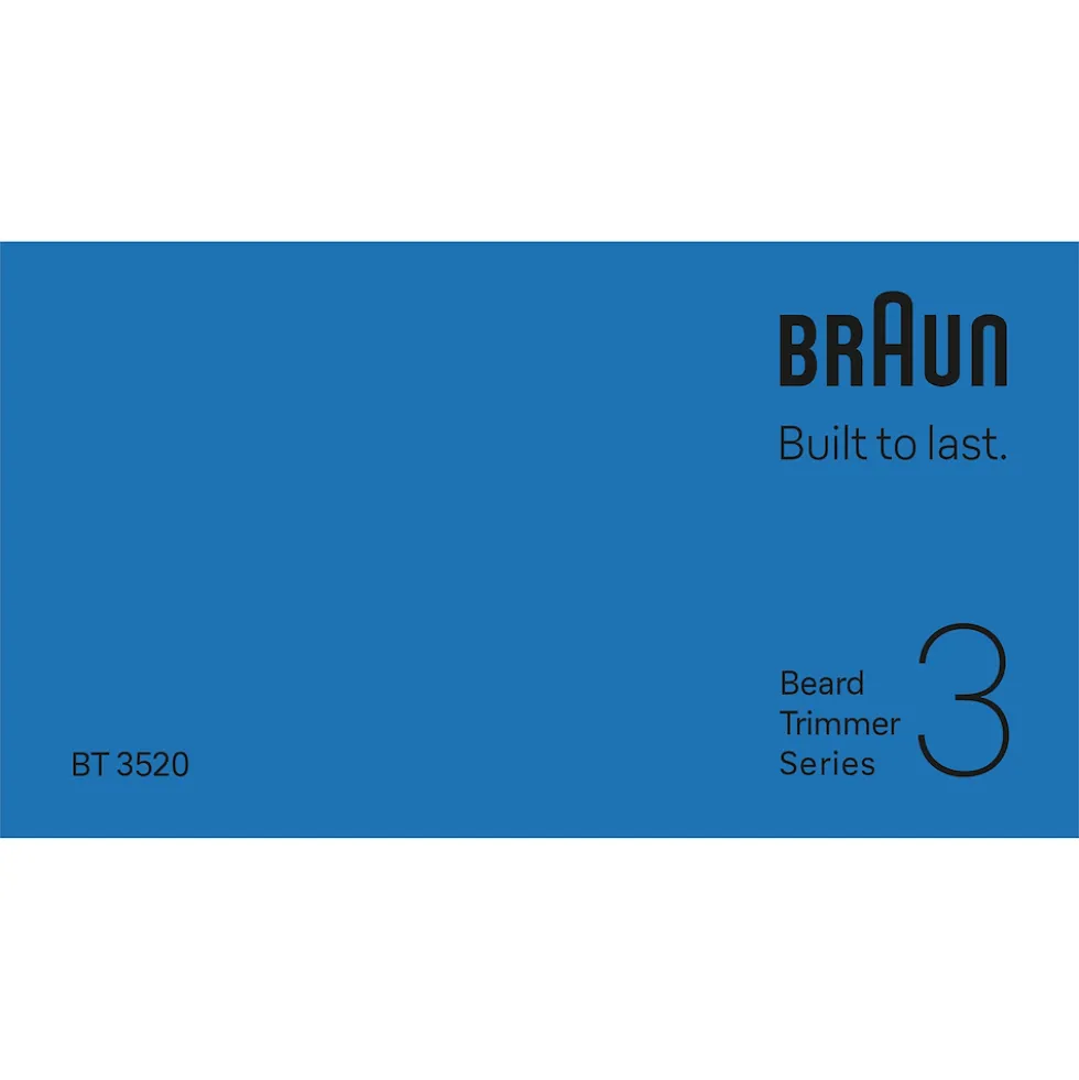 Regolabarba Braun Series 3 BT3520 con 40 lunghezze e 50 min di autonomia