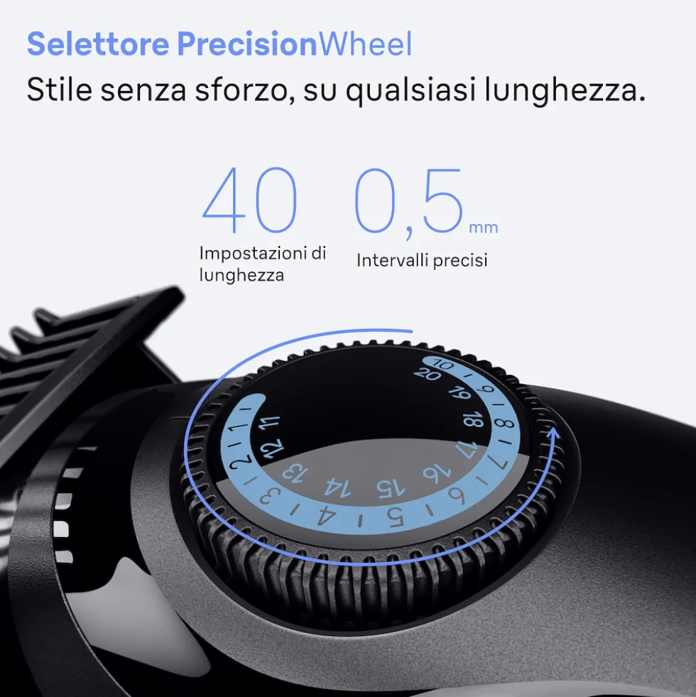 Regolabarba Braun Series 3 BT3520 con 40 lunghezze e 50 min di autonomia