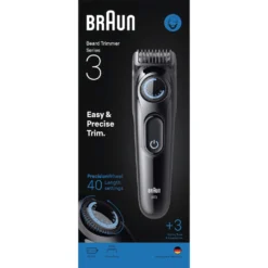 Regolabarba Braun Series 3 BT3520 con 40 lunghezze e 50 min di autonomia