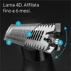 Regolabarba e rasoio elettrico Braun Series XT5100 viso e corpo