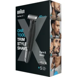 Regolabarba e rasoio elettrico Braun Series XT5100 viso e corpo