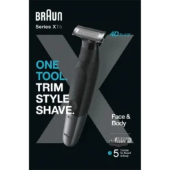 Regolabarba e rasoio elettrico Braun Series XT5100 viso e corpo