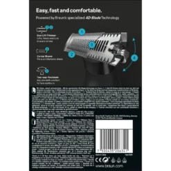 Regolabarba e rasoio elettrico Braun Series XT5100 viso e corpo