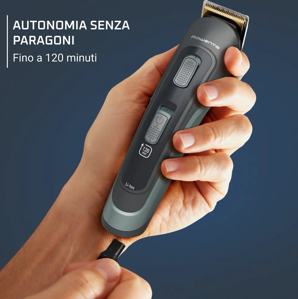 Regolabarba Rowenta TN9444 multifunzione 15 in 1 con lame in acciaio