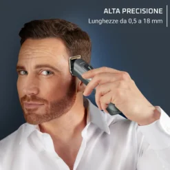 Regolabarba Rowenta TN9444 multifunzione 15 in 1 con lame in acciaio