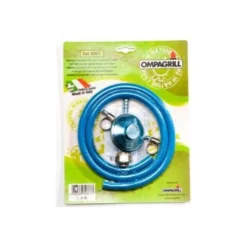 Regolatore pressione gas Ompagrill R3037 set con tubo per GPL