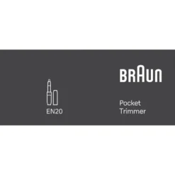 Rifinitore naso e orecchie Braun EN20 con doppia lama lavabile