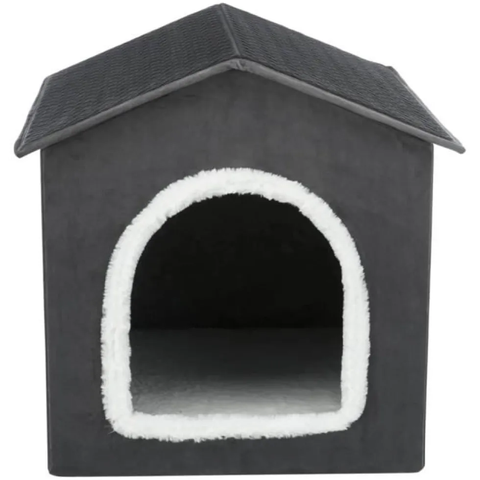 Rifugio - TRIXIE - Livia - 50 x 50 x 54 cm - Grigio scuro / Bianco
