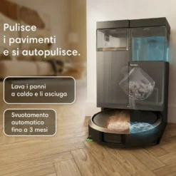 Robot aspirapolvere e lavapavimenti Roomba Plus 415 Combo con base autolavante