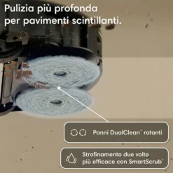 Robot aspirapolvere e lavapavimenti Roomba Plus 415 Combo con base autolavante