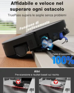 Robot aspirapolvere e lavapavimenti Ecovacs Deebot T90 Pro Omni con lavaggio automatico