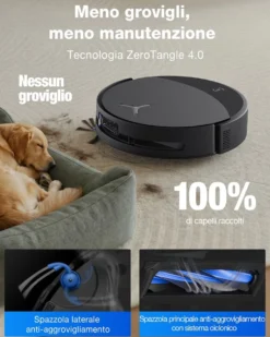 Robot aspirapolvere e lavapavimenti Ecovacs Deebot T90 Pro Omni con lavaggio automatico
