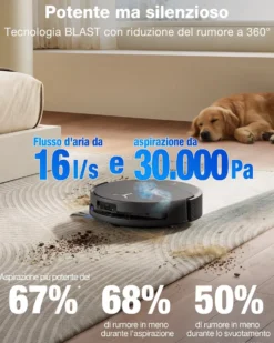 Robot aspirapolvere e lavapavimenti Ecovacs Deebot T90 Pro Omni con lavaggio automatico
