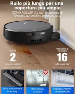 Robot aspirapolvere e lavapavimenti Ecovacs Deebot T90 Pro Omni con lavaggio automatico