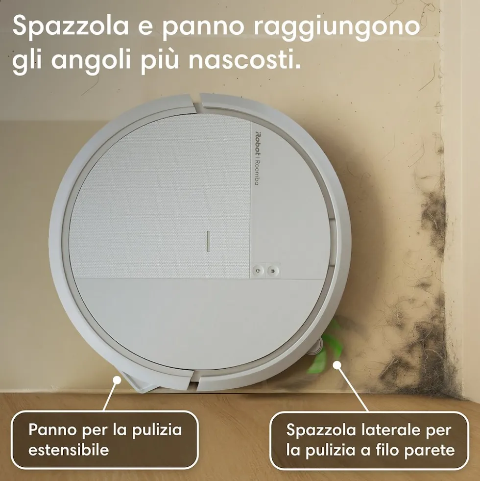 Robot aspirapolvere e lavapavimenti Roomba 115 Combo con base autosvuotante