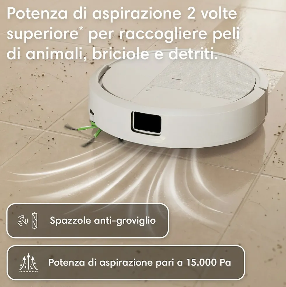 Robot aspirapolvere e lavapavimenti Roomba 115 Combo con base autosvuotante