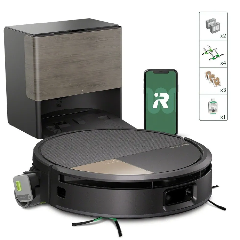 Robot aspirapolvere e lavapavimenti Roomba Plus 776 Combo con base di lavaggio automatico