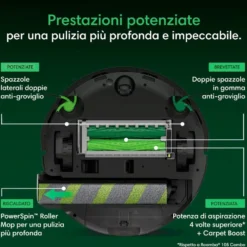 Robot aspirapolvere e lavapavimenti Roomba Plus 776 Combo con base di lavaggio automatico