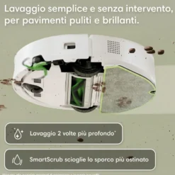 Robot aspirapolvere e lavapavimenti Roomba 115 Combo con navigazione LiDAR