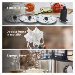 Robot cucina Kenwood 0W22011053 MULTIPRO COMPACT Fdm304Ss Metal