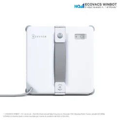 Robot lavavetri Ecovacs Winbot Mini 2 EU con pulizia bordi ravvicinata