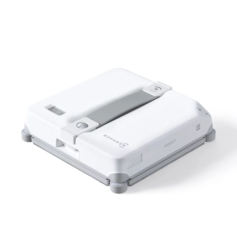 Robot lavavetri Ecovacs Winbot Mini 2 EU con pulizia bordi ravvicinata
