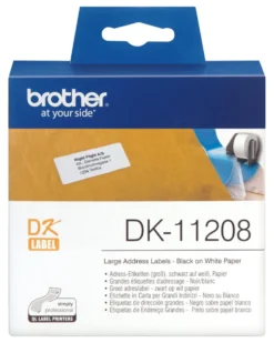 Rotolo etichettatrice Brother DK11208 DK TAPE 400 Etichette grandi per