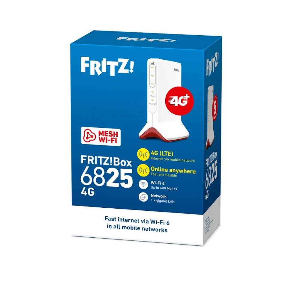 Router 4G AVM FRITZ!BOX 6825 con WiFi 6