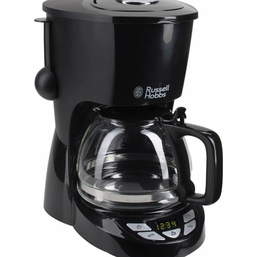 Russell Hobbs Macch Caffe Americano 975W 10 Tazze Timer Dettagli Acciaio Nero