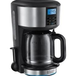 Russell Hobbs Macchina Caffè Americano 12Tz. 1000W Inox Satinato Display Lcd Timer