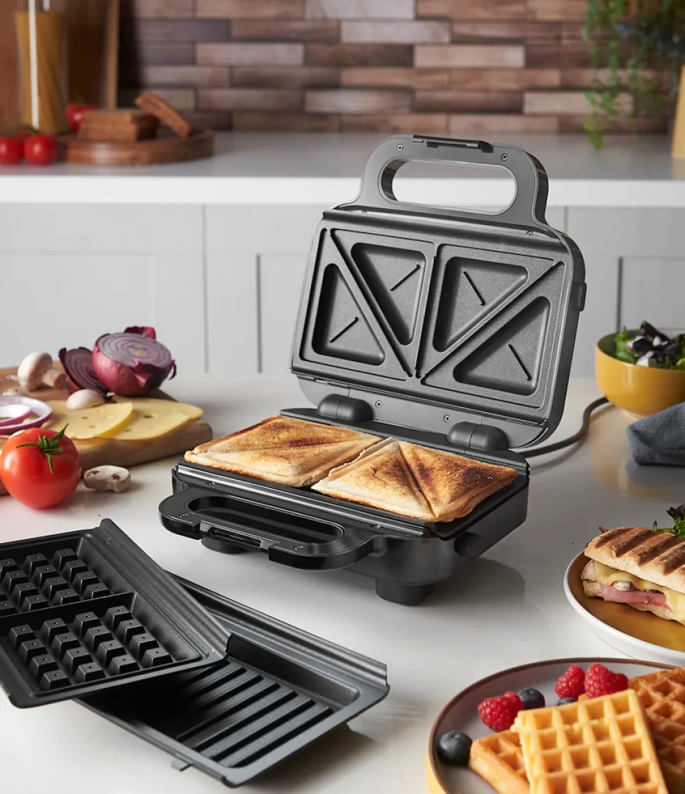 Russell Hobbs Tostiera 750W 3In1 Sandwich, Waffle E Grill Antiaderente