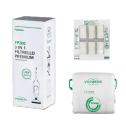 6 sacchetti e 6 dovina per aspirapolvere VK200 VK220 VK220S