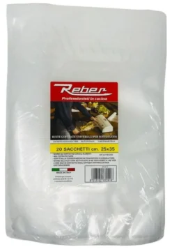 Sacchetti sottovuoto Reber 6724N 20 Goffrati 25x35 cm Clear