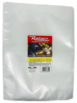 Sacchetti sottovuoto Reber 6735N 20 Goffrati 30x40 cm Clear