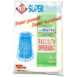 Sacchi per secco super resistenti da 80x110 cm