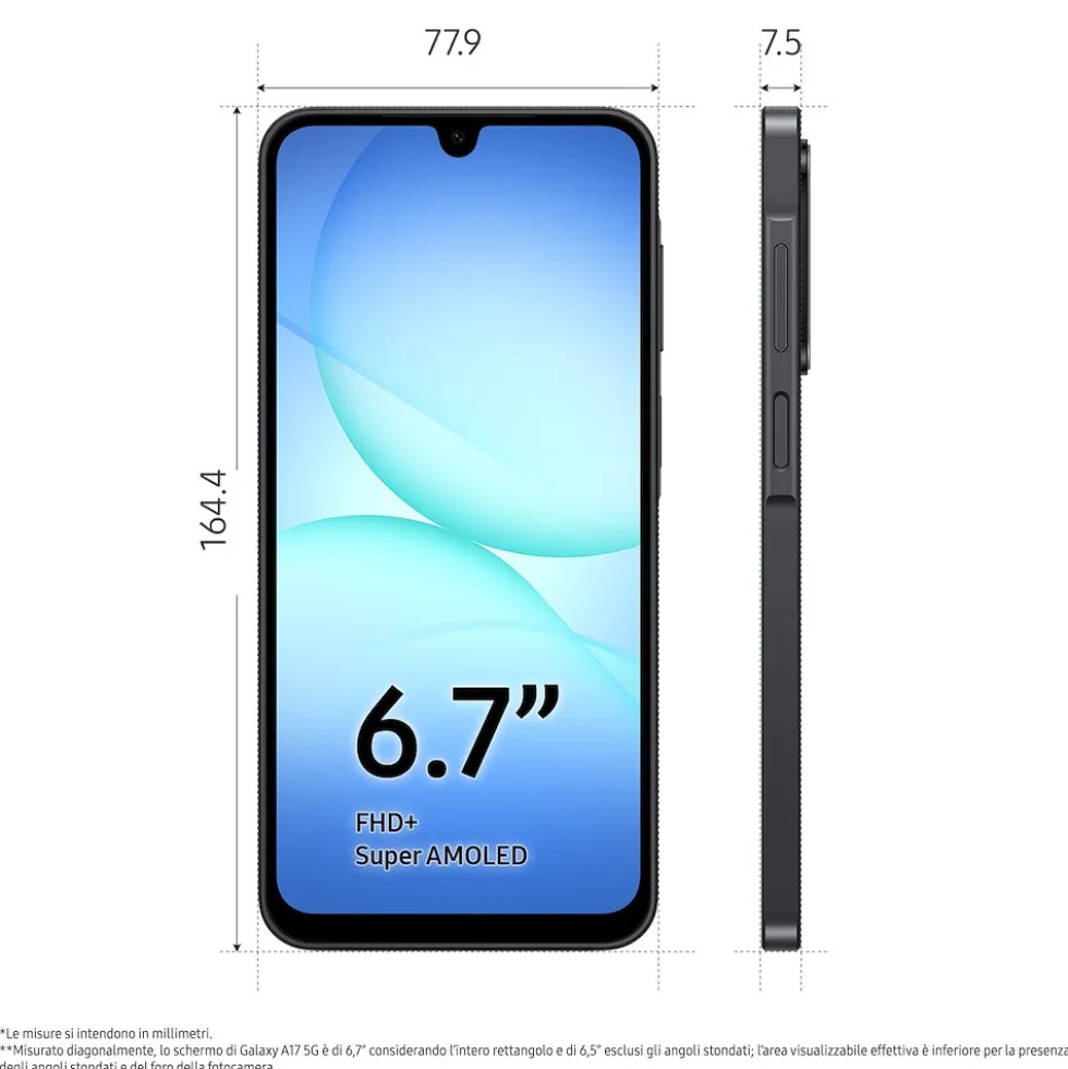 Samsung S.phone Galaxy A17 4G 4/128Gb Black Tim