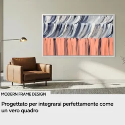 Samsung Tvc Qled 43 Frame 4K 50 Hz,Schermo Antiriflesso, Staffa Muro Inclusa