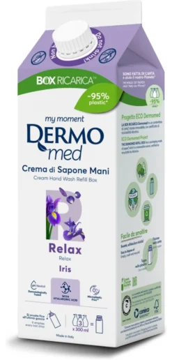 Sapone liquido Dermomed 70932 MY MOMENT Relax iris in crema