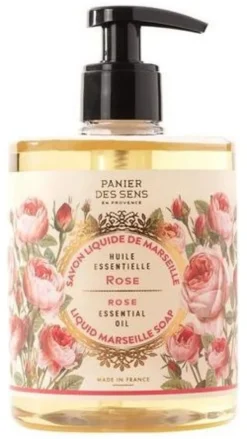Sapone liquido Panier des Sens Marsiglia rosa ammaliante